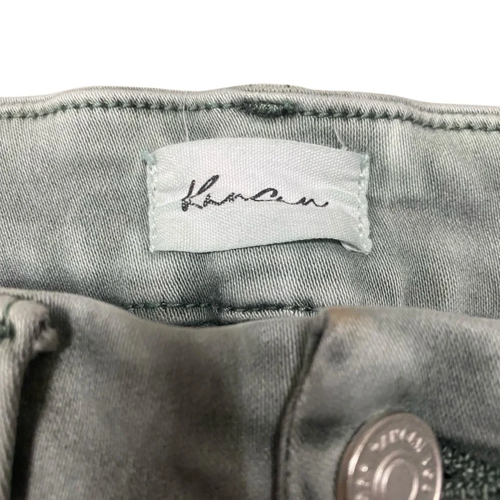 Kancan High Rise Olive Green Crop Stretch Jeans Size 3/25 KC9369OV